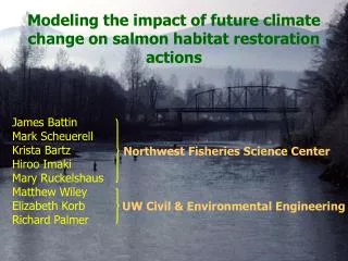 Modeling the impact of future climate change on salmon habitat restoration actions