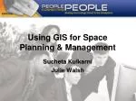 Using GIS for Space Planning &amp; Management - slide 1