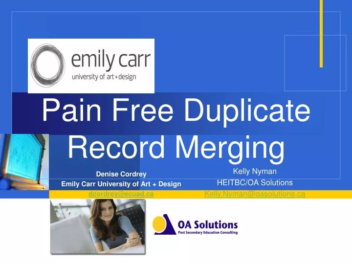 pain free duplicate record merging