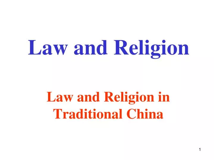 law and religion