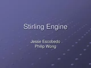 Stirling Engine