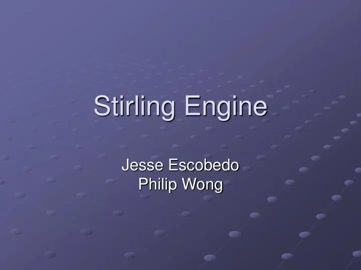 stirling engine