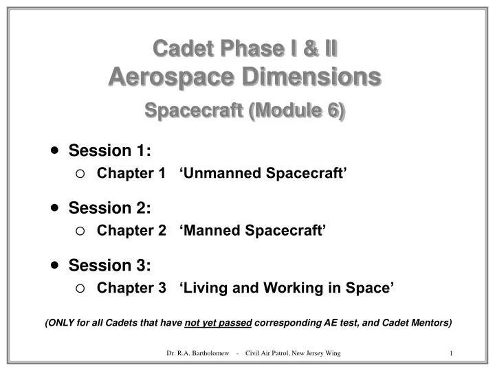 cadet phase i ii aerospace dimensions spacecraft module 6
