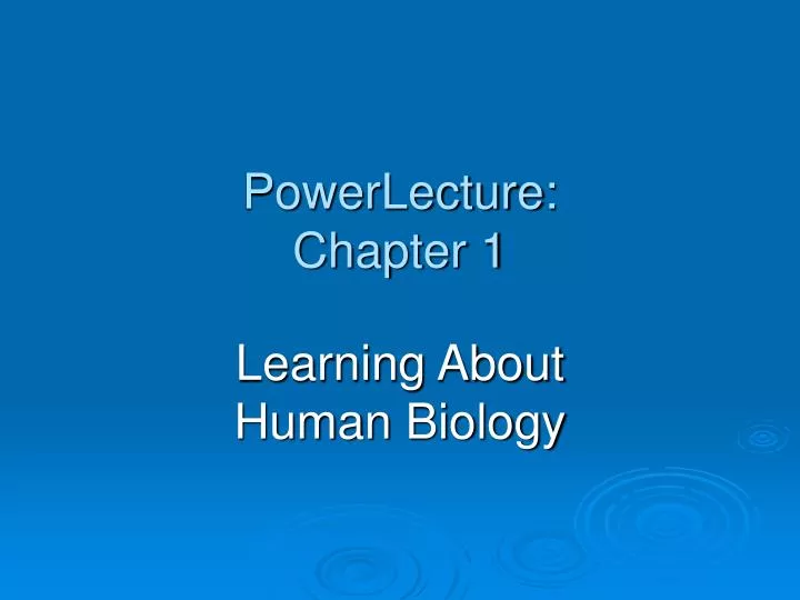 powerlecture chapter 1
