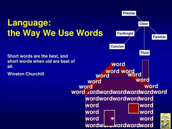 language the way we use words