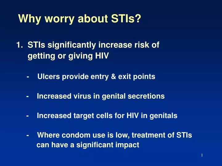 why worry about stis
