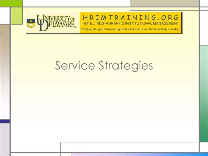 service strategies