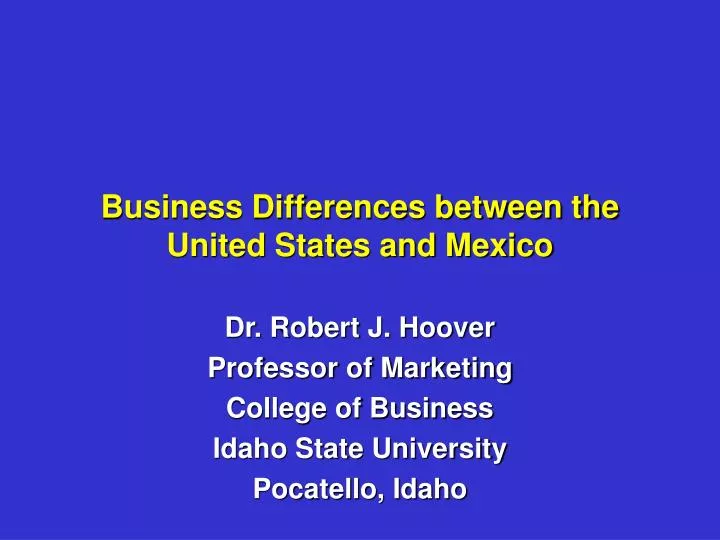 business differences between the united states and mexico