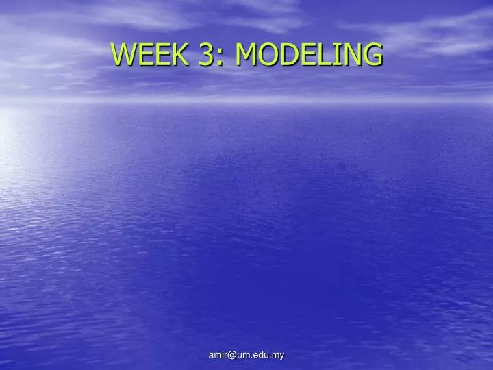 week 3 modeling