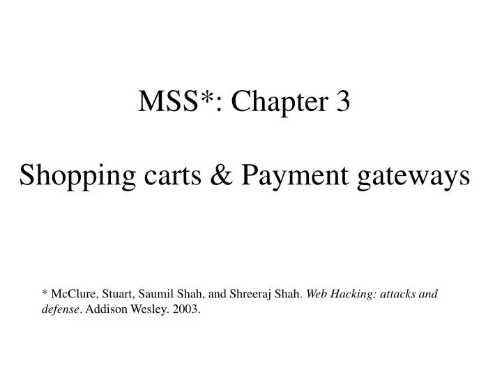 mss chapter 3 shopping carts payment gateways