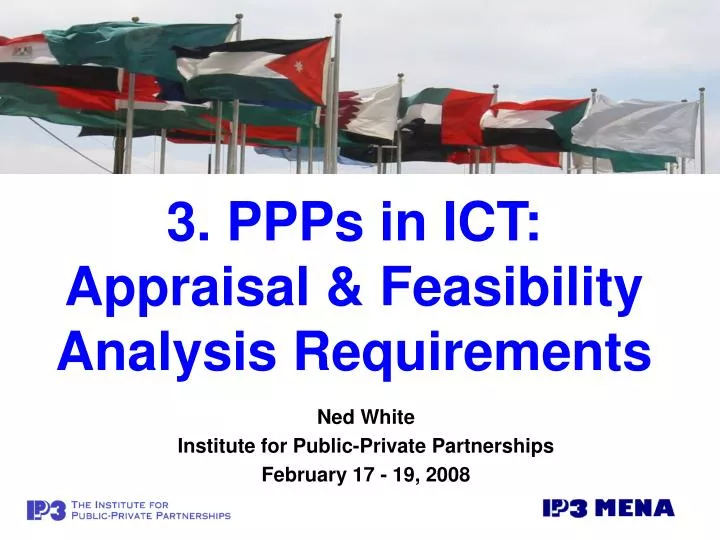 3 ppps in ict appraisal feasibility analysis requirements