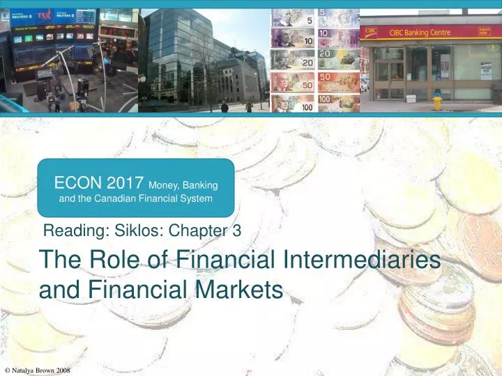 the role of financial intermediaries and financial markets