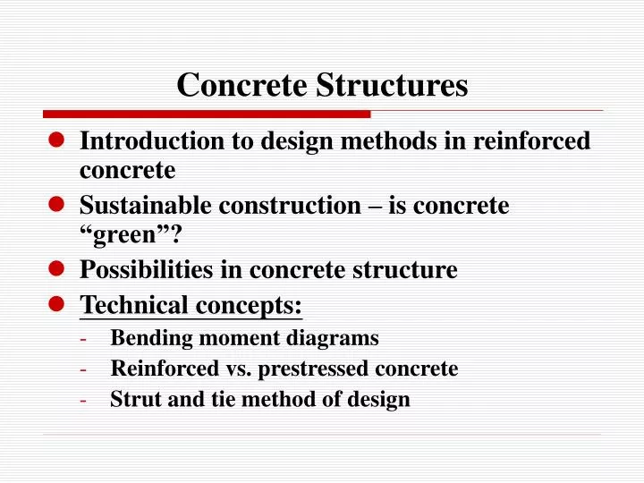 concrete structures