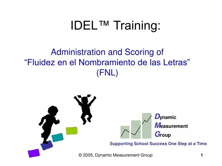 administration and scoring of fluidez en el nombramiento de las letras fnl
