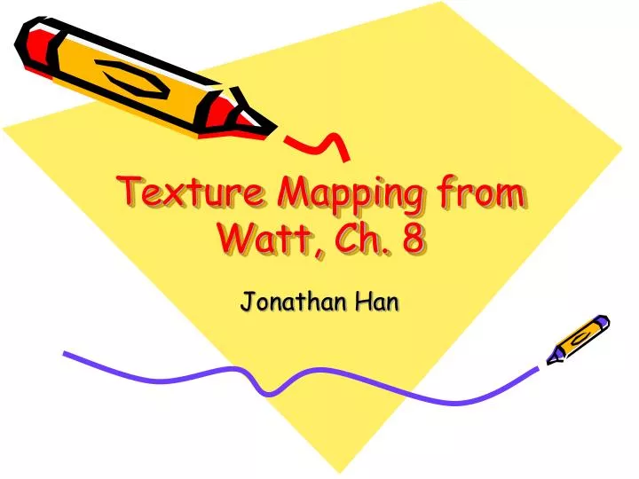 texture mapping from watt ch 8