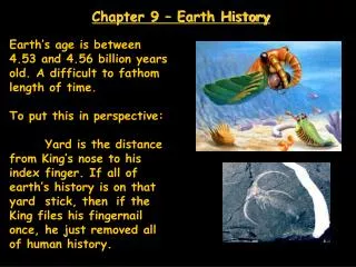 Chapter 9 – Earth History