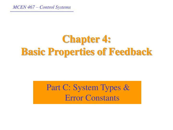 chapter 4 basic properties of feedback