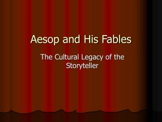 Aesop and His Fables