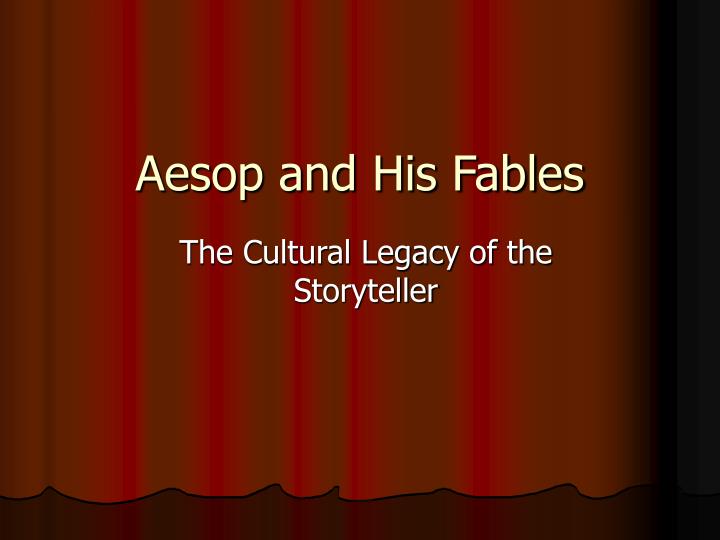 aesop and his fables