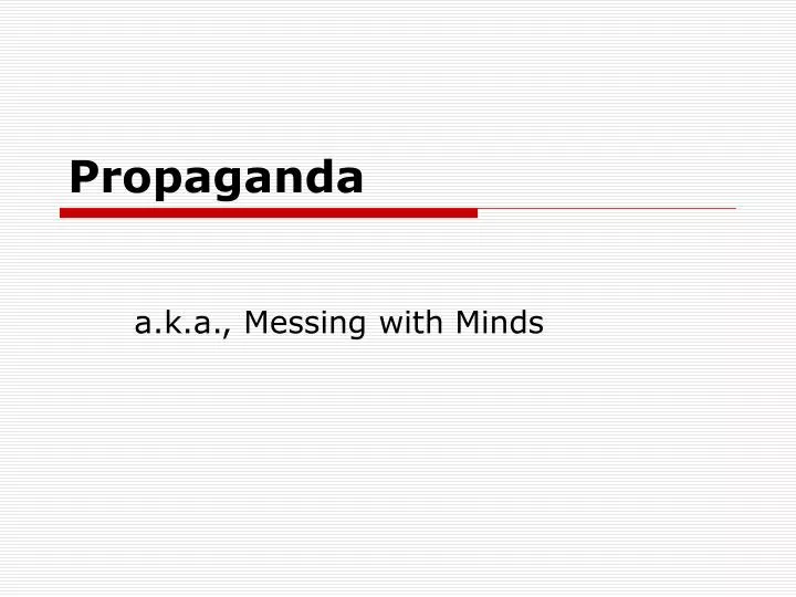 propaganda