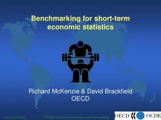 Benchmarking for short-term economic statistics