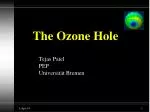 The Ozone Hole - slide 1