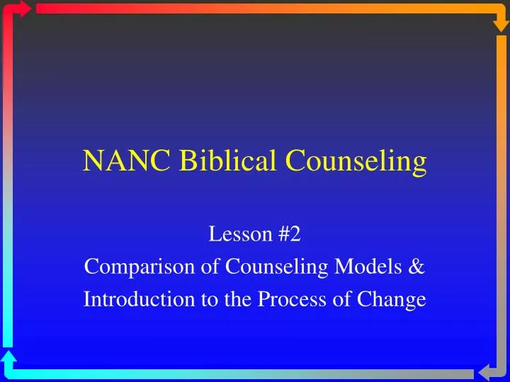 nanc biblical counseling
