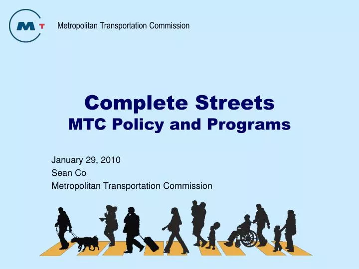 complete streets mtc policy and programs