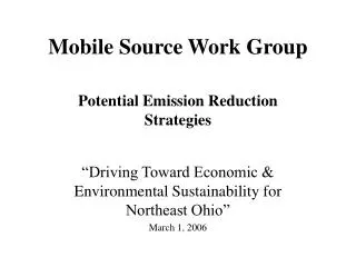 Mobile Source Work Group