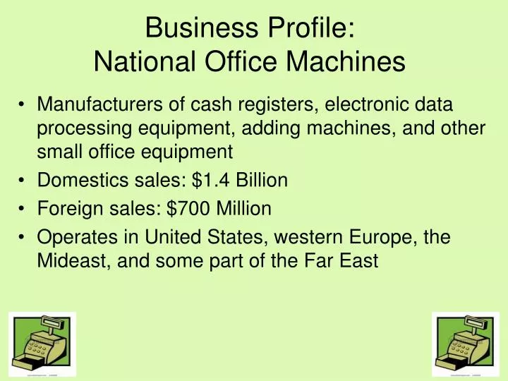 business profile national office machines