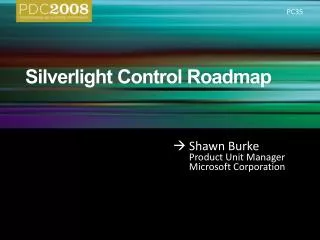 Silverlight Control Roadmap