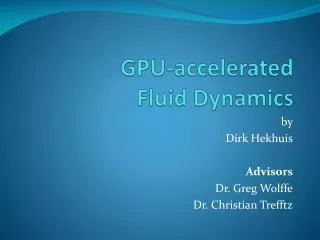 GPU-accelerated Fluid Dynamics