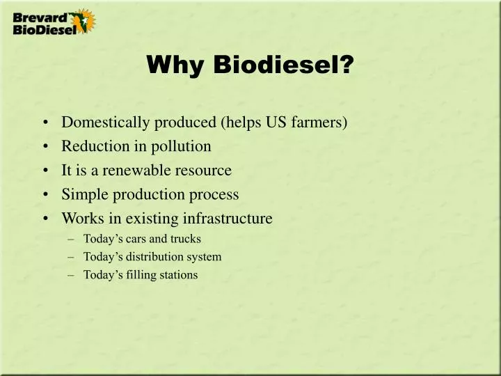 why biodiesel