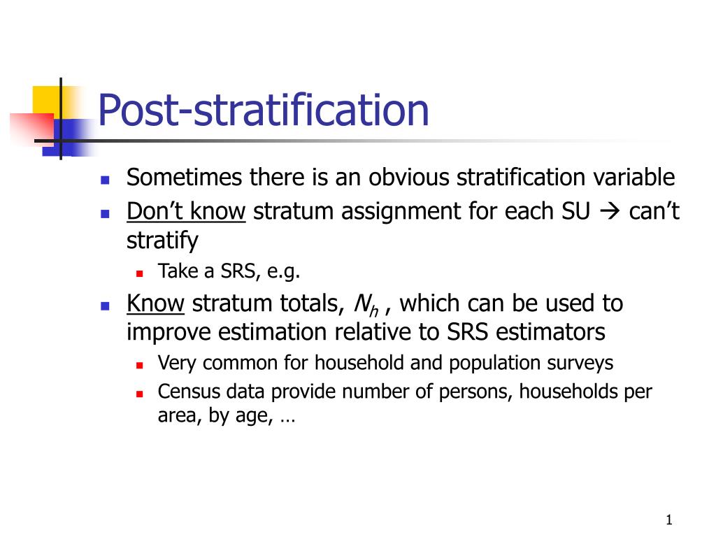 Ppt Post Stratification Powerpoint Presentation Free Download Id