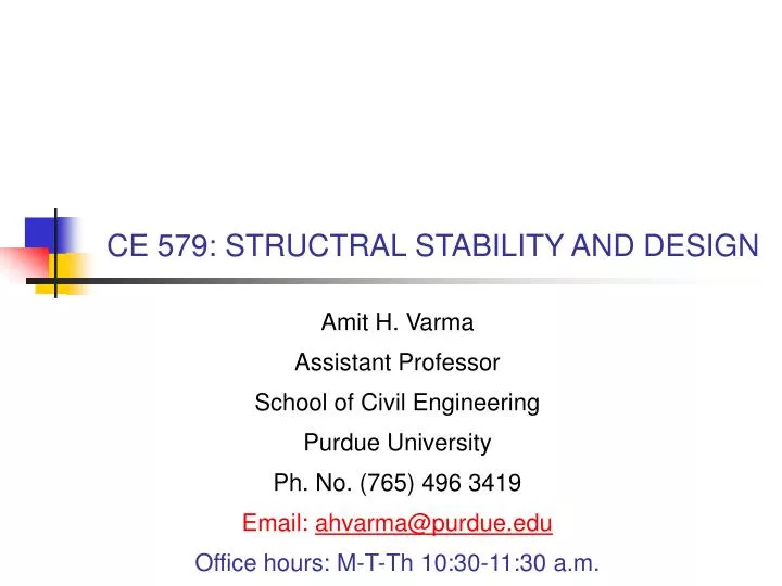 ce 579 structral stability and design