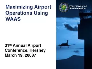 Maximizing Airport Operations Using WAAS