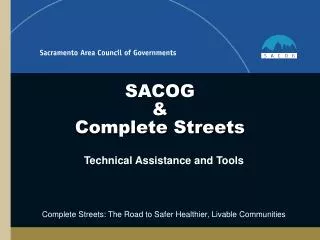 SACOG &amp; Complete Streets