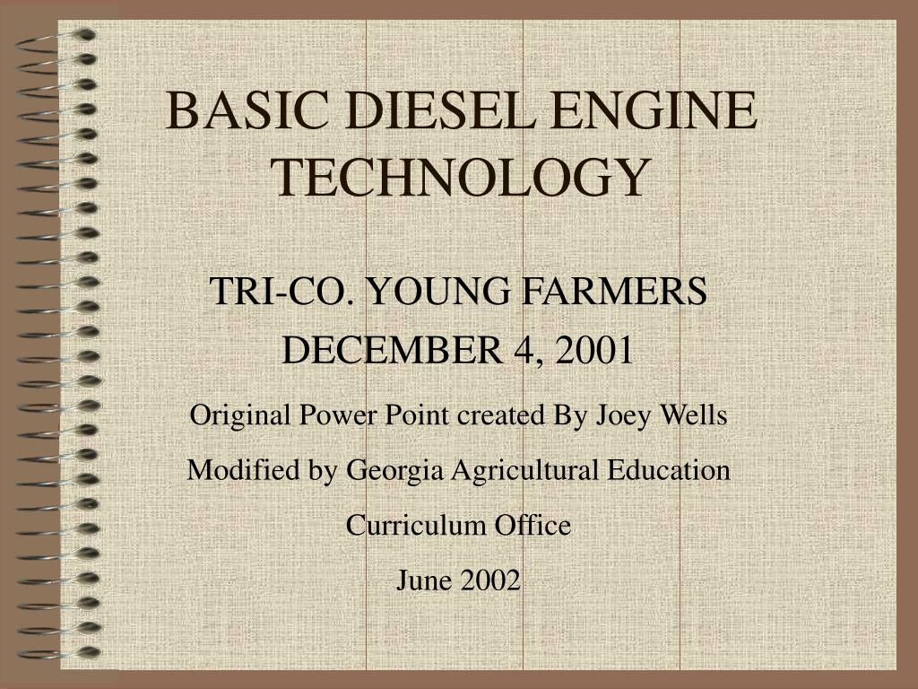 PPT - BASIC DIESEL ENGINE TECHNOLOGY PowerPoint Presentation, free ...