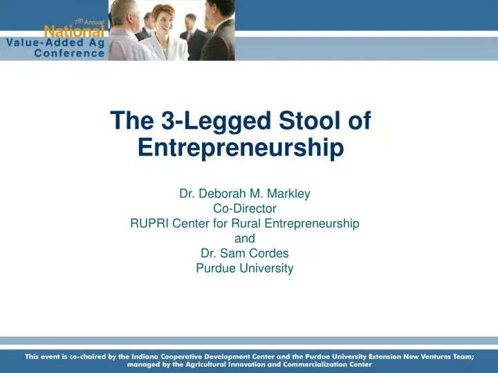 the 3 legged stool of entrepreneurship