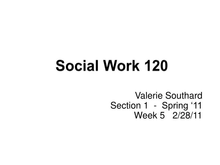 social work 120