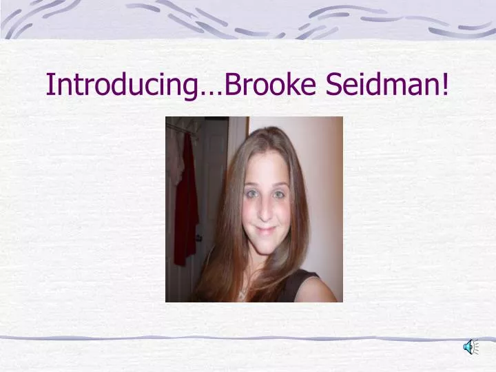 introducing brooke seidman