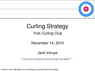 Curling Strategy