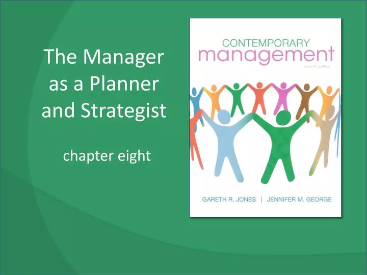 the manager as a planner and strategist