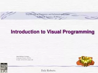 Introduction to Visual Programming