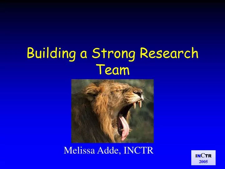 building a strong research team