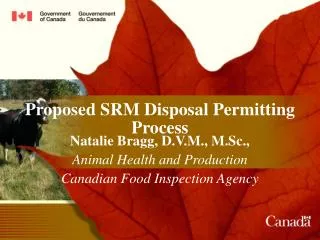 Proposed SRM Disposal Permitting Process