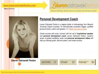 Personal Development Coach-Lauren Ostrowski Fenton