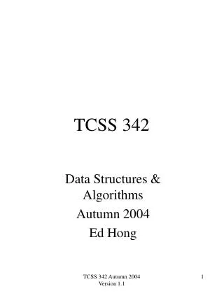 TCSS 342
