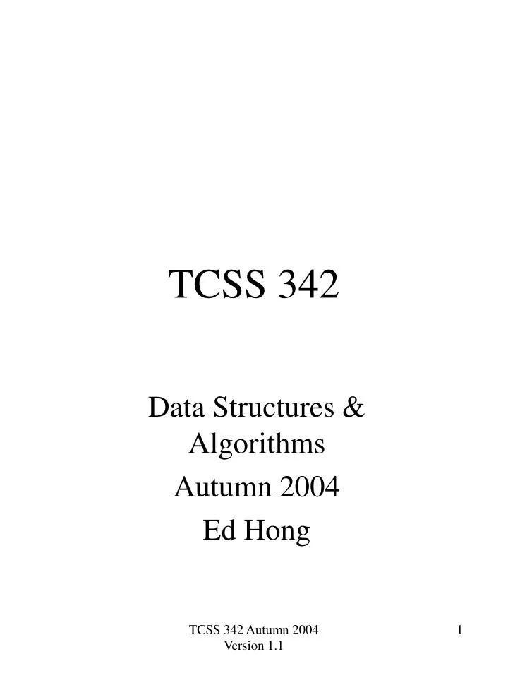 tcss 342