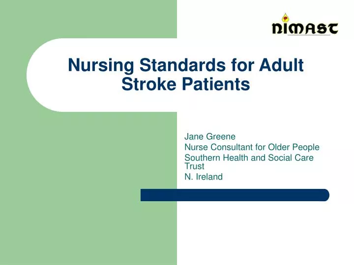 nursing standards for adult stroke patients